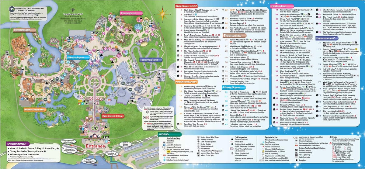 Disney Världen Orlando-karta
