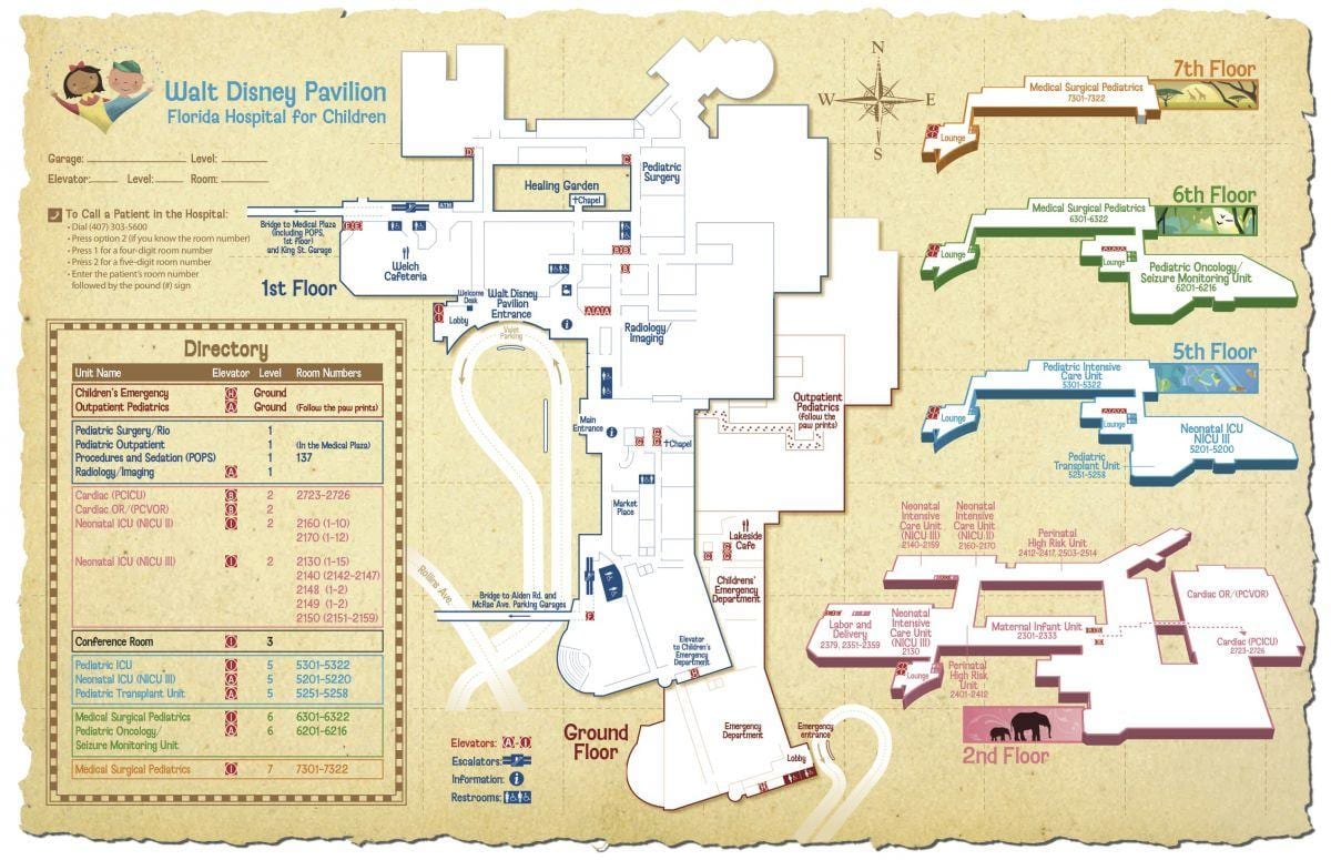 Florida hospital karta