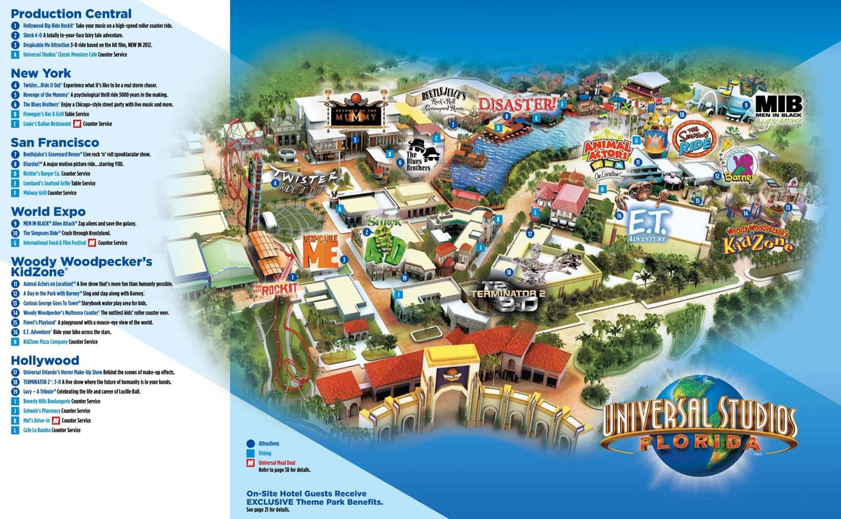 Orlando Universal karta