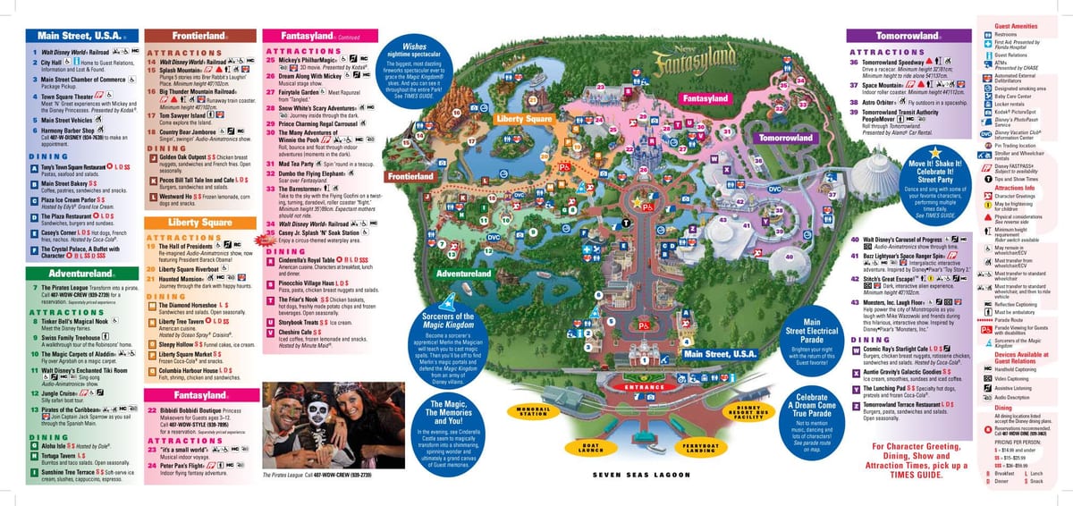 Disney World karta Magic Kingdom