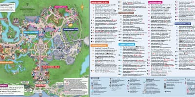 Disney World Magic Kingdom karta