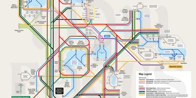 Walt Disney World monorail karta
