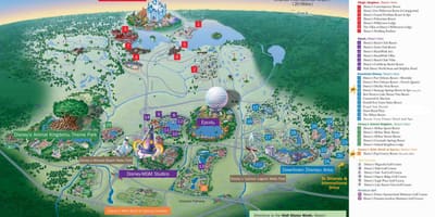 Karta över Walt Disney World