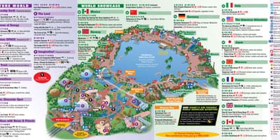 EPCOT, Disney World karta