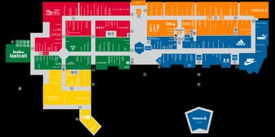 Premium outlets i Orlando-karta