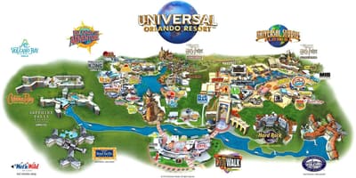 Universal Studios Orlando-karta